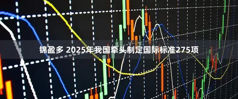 锦盈多 2025年我国牵头制定国际标准275项