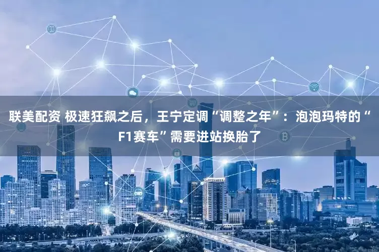联美配资 极速狂飙之后，王宁定调“调整之年”：泡泡玛特的“F1赛车”需要进站换胎了